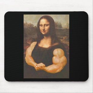 Tapis De Souris Mona Lisa Bodybuilding Muscle Gym Stations de gym