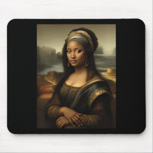 Tapis De Souris Mona Lisa noire Histoire des Noirs américains Mois