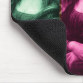 Tapis De Souris Mona Lisa Poster de animal rose rose violet (Coin)