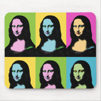 Tapis De Souris Mona Lisa - Style Pop Art