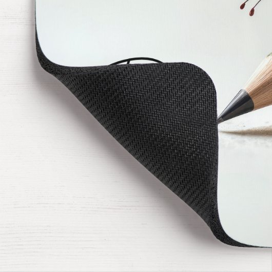 Tapis De Souris Monarch Butterfly On Pencil With Text (Coin)