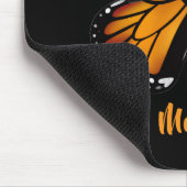 Tapis De Souris Monarch Butterfly Personalized Black Mousepad (Coin)