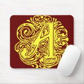 Tapis De Souris Monarchie Jaune "A" (Avec souris)