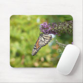 Tapis De Souris Monarque sur Buddleia (Avec souris)