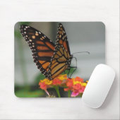 Tapis De Souris Monarque sur le Lantana Mousepad (Avec souris)