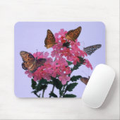 Tapis De Souris Monarques et Penta rose (Avec souris)