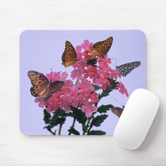 Tapis De Souris Monarques et Penta rose (Avec souris)