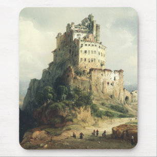 Tapis De Souris Monastère de la Sacra di San Michele Art alpin