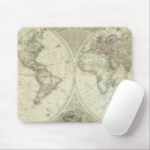 Tapis De Souris Monde composite ou globe terrestre (Avec souris)
