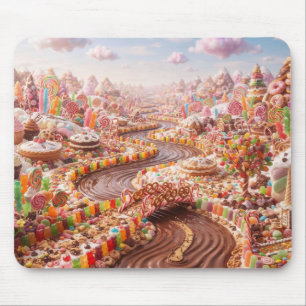 Tapis De Souris Monde de bonbons infinis Desserts et douceurs sucr