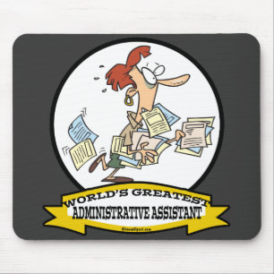 TAPIS DE SOURIS MONDE LA PLUS GRANDE ASSISTANTE ADMINISTRATIVE FEM