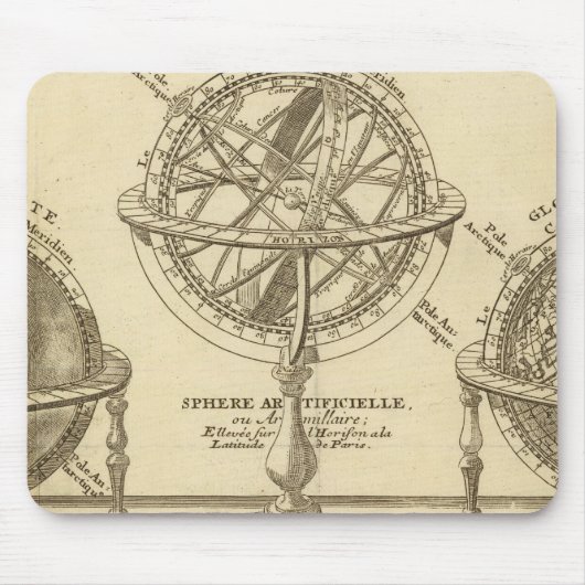Tapis De Souris Monde mondial (Devant)
