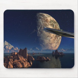 Tapis De Souris Monde OVNI-Étranger- Paysage Scifi
