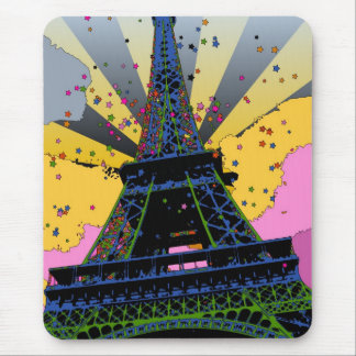 Tapis De Souris Monde psychédélique : Tour Eiffel, Paris France A1