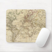 Tapis De Souris Monde sur la projection de Mercator (Avec souris)