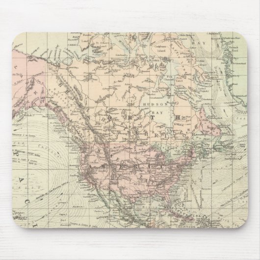 Tapis De Souris Monde sur les projections du Mercator (Devant)