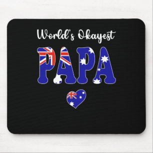 Tapis De Souris Mondes Okayest Australian Papa Jamais meilleur pap
