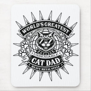 Tapis De Souris Mondes plus grand chat en métal lourd papa