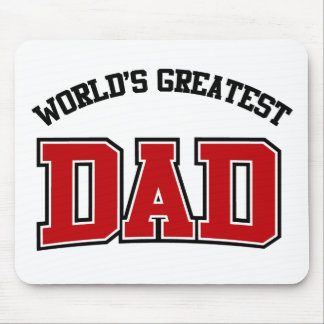 Tapis De Souris Mondes plus grand papa Mousepad Rouge