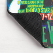 Tapis De Souris Mondes Zombie Galaxie d'Halloween (Coin)