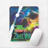 Tapis De Souris Mondes Zombie Galaxie d'Halloween (Avec souris)