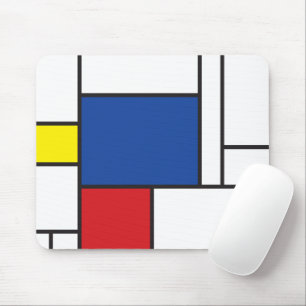 Tapis De Souris Mondrial Minimaliste Géométrique De Stijl Art Mode