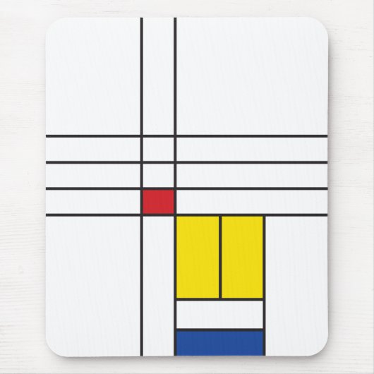 Tapis De Souris Mondrian II Minimum De Stijl Modern Art Design (Devant)