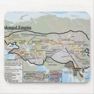 Tapis de souris mongol d'empire