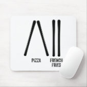 Tapis De Souris Moniteur de ski pizza &amp; frites comment faire (Avec souris)