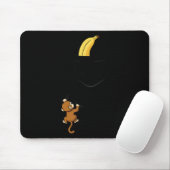 Tapis De Souris Monkey Climbs For Banana Funny Animal Cket Design (Avec souris)