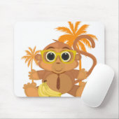 Tapis De Souris Monkey Nerd (Avec souris)