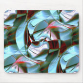 Tapis De Souris Monnaie d'argent aux formes abstraites et texture (Devant)