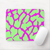 Tapis De Souris Monnaie d'impression Giraffe Fuchsia (Avec souris)