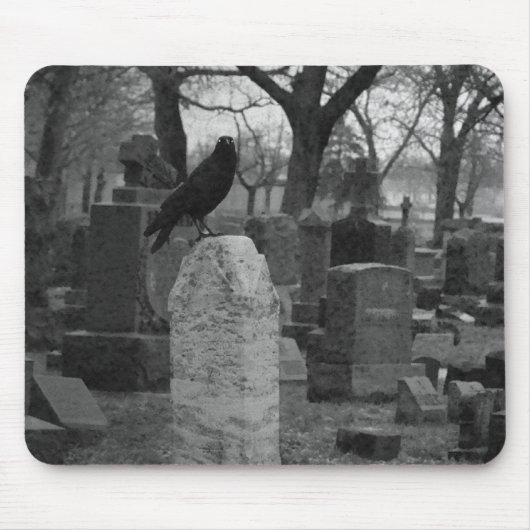 Tapis De Souris Monochrome Goth (Devant)