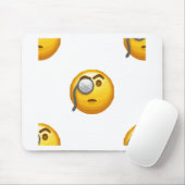 Tapis De Souris monocle émoji (Avec souris)