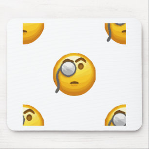 Tapis De Souris monocle émoji