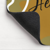 Tapis De Souris Monogram Cute moutarde Abstrait arrière - plan et  (Coin)