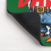 Tapis De Souris Monogram fun cartoon Green Red Funny duck (Coin)