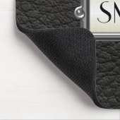 Tapis De Souris Monogramme 3-Lettre Executive Hommes Personnalisé (Coin)