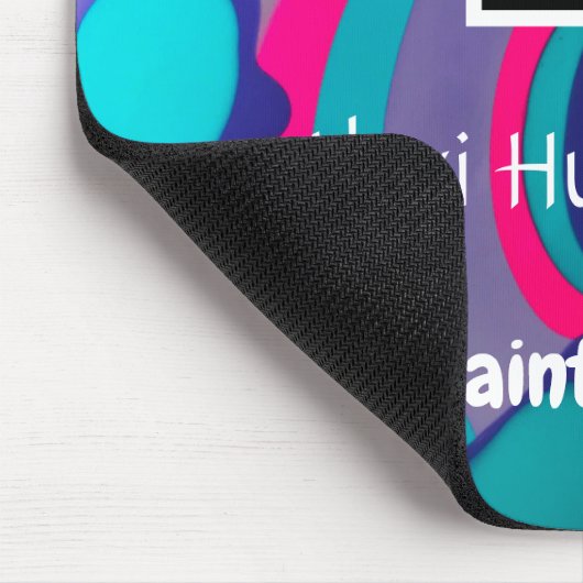 Tapis De Souris Monogramme Abstrait (Coin)