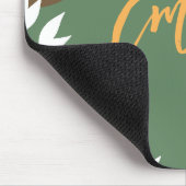 Tapis De Souris Monogramme Abstrait et nature Pleine lune verdure (Coin)