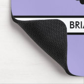 Tapis De Souris Monogramme Aura Indigo et noir (Coin)