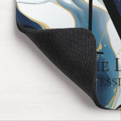 Tapis De Souris Monogramme bleu marine (Coin)