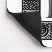 Tapis De Souris Monogramme Celtique "F" argenté (Coin)