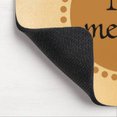 Tapis De Souris Monogramme Cercle jaune or (Coin)