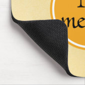 Tapis De Souris Monogramme Cercle jaune or (Coin)