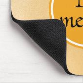 Tapis De Souris Monogramme Cercle jaune or (Coin)