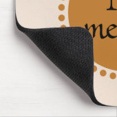 Tapis De Souris Monogramme Cercle jaune or (Coin)