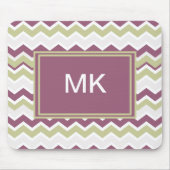 Tapis De Souris Monogramme Chevron Brick (Devant)