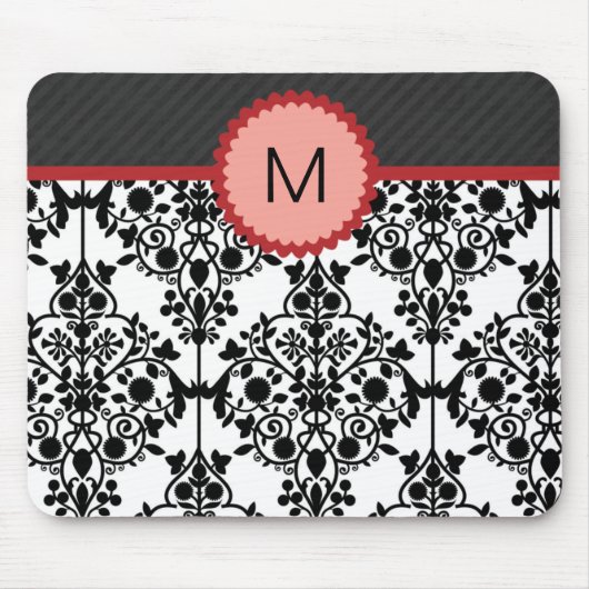 Tapis De Souris Monogramme chic Mousepad (Devant)
